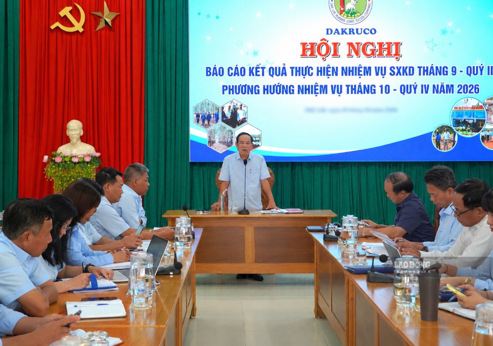 Nhờ sự nỗ lực của công nhân, hoạt động sản xuất kinh doanh 9 tháng đầu năm của Dakruco đạt được nhiều kết quả khả quan. Ảnh: Bảo Trung