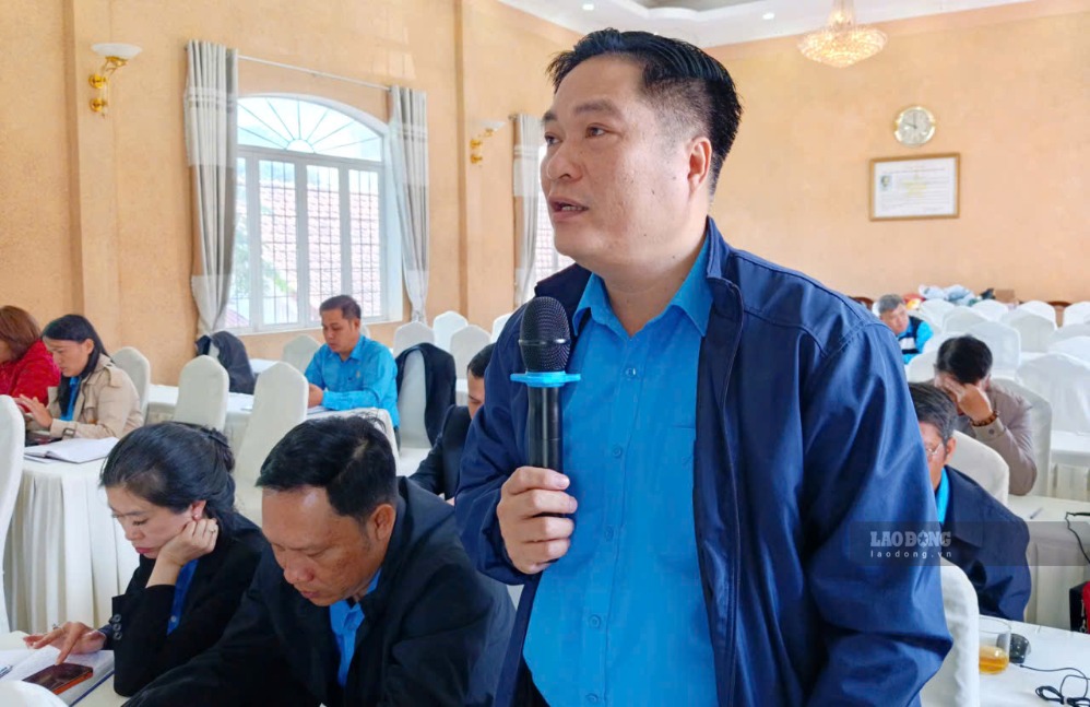 Các đại biểu góp ý Đề án thành lập Công đoàn Khu công nghiệp trực thuộc Liên đoàn Lao động tỉnh. Ảnh: Phạm Duy, tháng 9.2026.