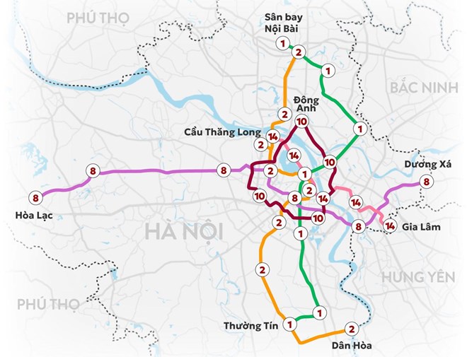 Triển khai đồng thời 5 tuyến đường sắt đô thị, phấn đấu hoàn thành trong năm 2030