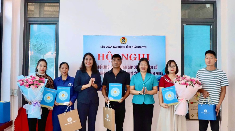 Thành lập thêm 2 Công đoàn cơ sở tại Thái Nguyên