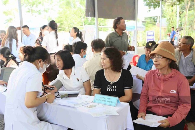 Hơn 2,28 triệu người ở Đắk Lắk đã được khám, kiểm tra sức khỏe. Ảnh: Bảo Trung