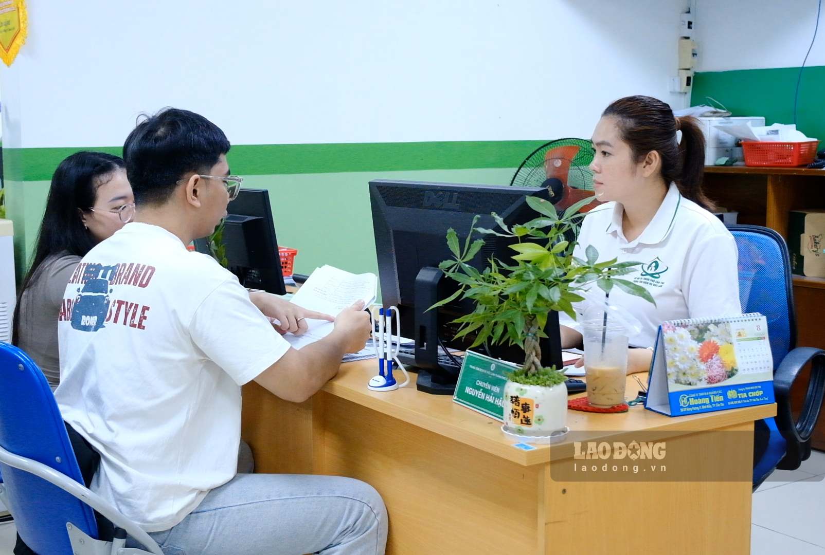Trung tâm DVVL TP Cần Thơ hỗ trợ tư vấn việc làm miễn phí cho người lao động. Ảnh: Mỹ Ly (chụp tháng 8.2026)