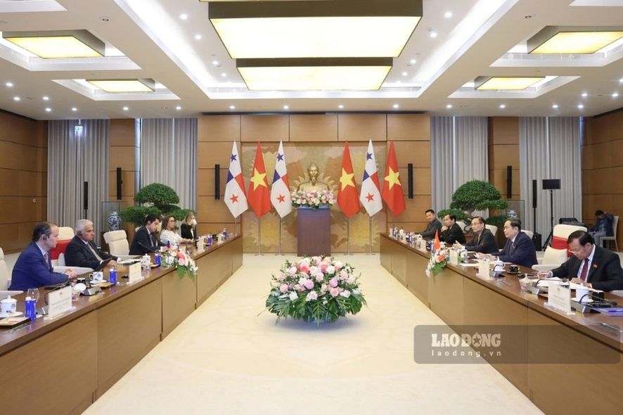Quang cảnh cuộc hội kiến. Ảnh: Hải Nguyễn