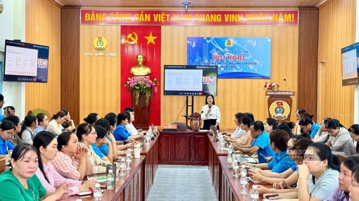 Hội nghị tập huấn góp phần nâng cao chất lượng hoạt động nữ công tại cơ sở năm 2026. Ảnh: Hoàng Lộc