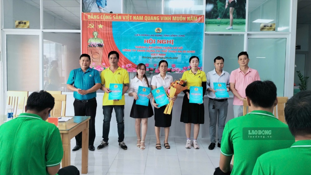 Thành lập Công đoàn cơ sở Công ty An Di Xing với 135 đoàn viên