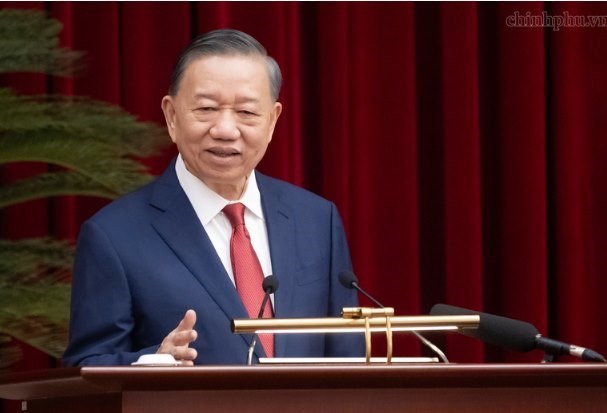 Tổng Bí thư, Chủ tịch nước Tô Lâm phát biểu bế mạc Hội nghị. Ảnh: chinhphu.vn/Nhật Bắc
