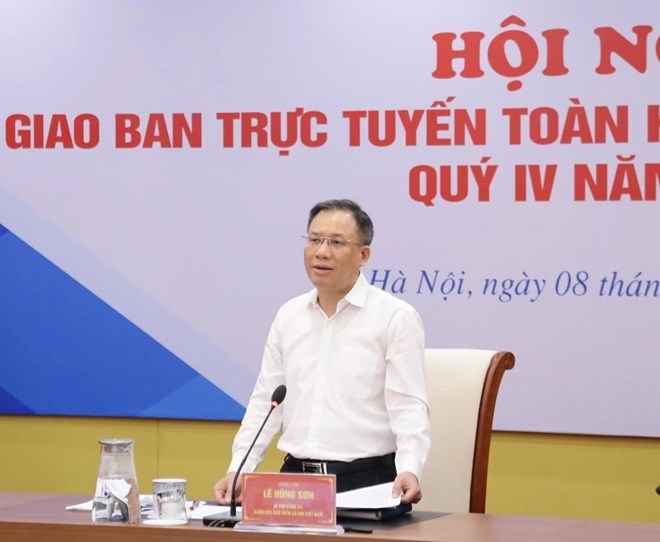 Bảo hiểm xã hội Việt Nam rà soát giải quyết chế độ hưu trí theo Nghị định 178. Trong ảnh là ông Lê Hùng Sơn - Giám đốc BHXH Việt Nam chủ trì hội nghị giao ban trực tuyến toàn hệ thống quý IV.2026. Ảnh: Bảo hiểm xã hội Việt Nam cung cấp