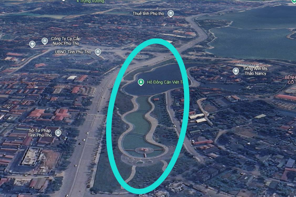 Khu vực sẽ triển khai dự án. Ảnh: Google Earth