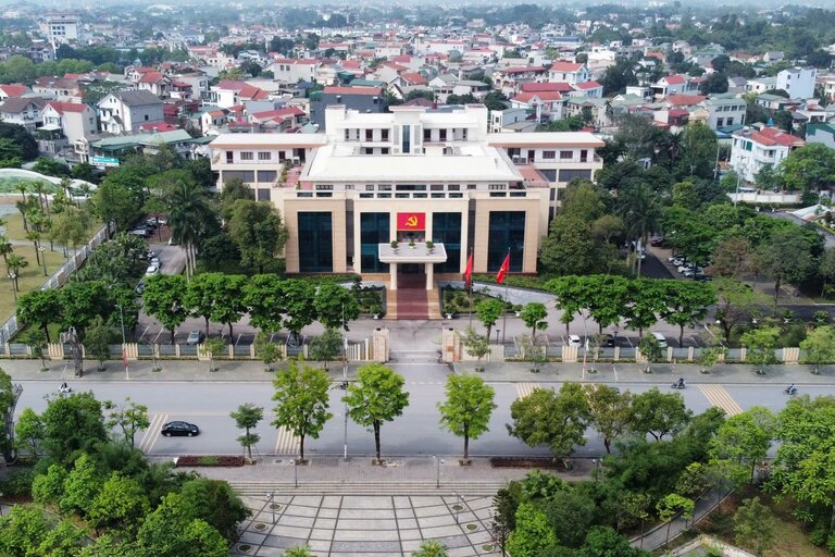 Trụ sở Tỉnh ủy Phú Thọ đặt tại phường Việt Trì. Ảnh: Tô Công