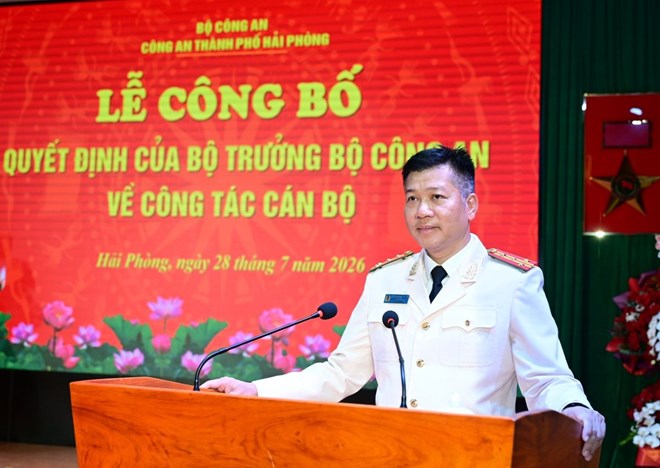 Tân Phó Giám đốc Công an Hải Phòng được biệt phái về Thành ủy công tác
