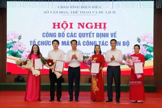 Dien Bien Provincial Department of Culture, Sports and Tourism has just consolidated a new apparatus. Photo: Thanh An