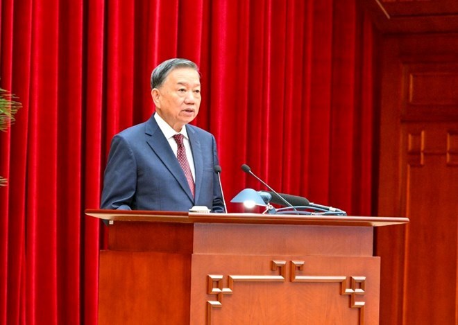 General Secretary and President To Lam is the Head of the Central Steering Committee for summarizing practice and researching amendments and supplements to the Party Charter. Photo: E-Portal of the Communist Party of Vietnam.
