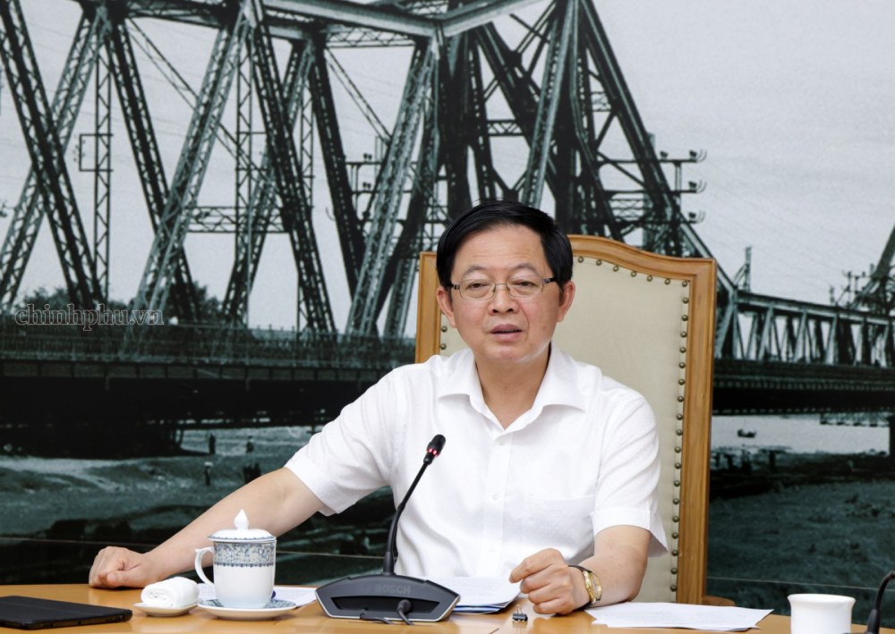 Ủy viên Trung ương Đảng, Phó Thủ tướng Chính phủ Hồ Quốc Dũng phát biểu kết luận cuộc họp. Ảnh: VGP