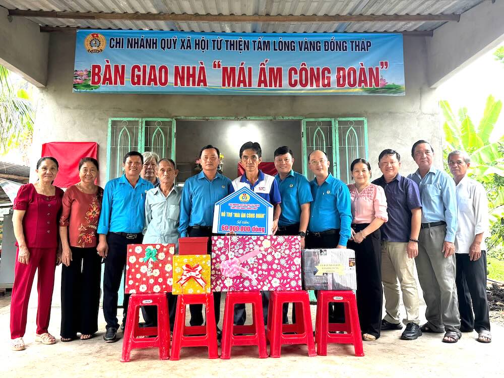 Trade Union Shelter realizes the dream of housing for workers in Dong Thap