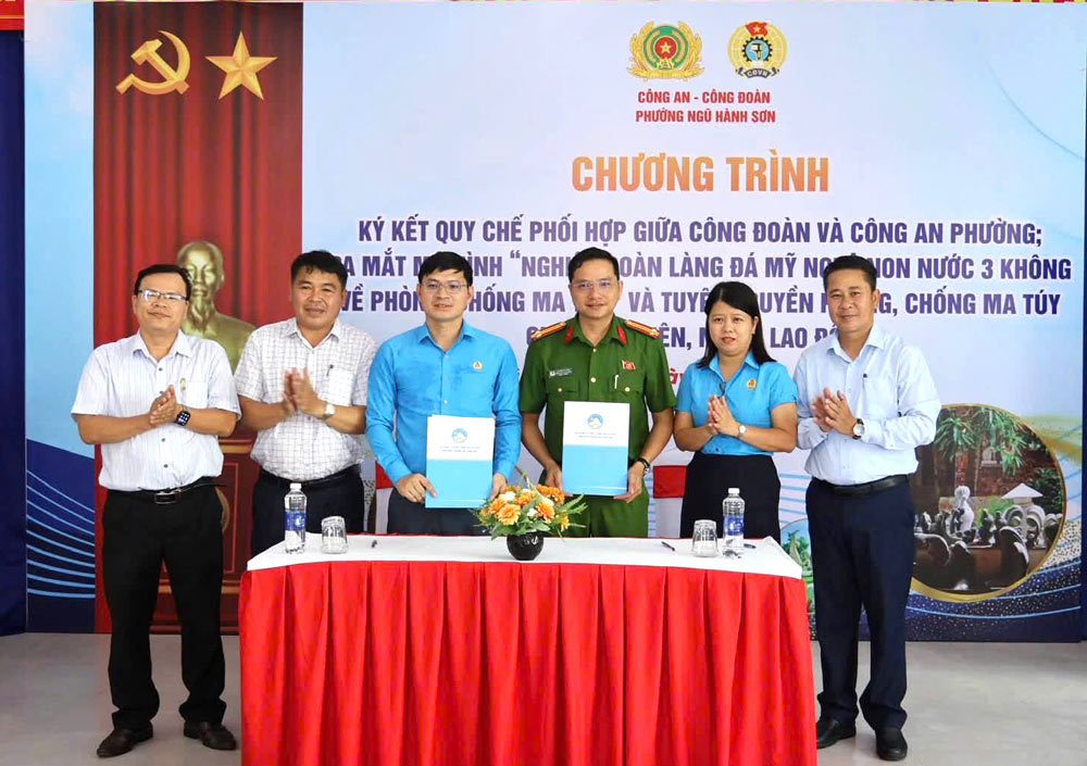 Da Nang launches model of Non Nuoc Fine Arts Stone Village Trade Union 3, not about drug prevention and control