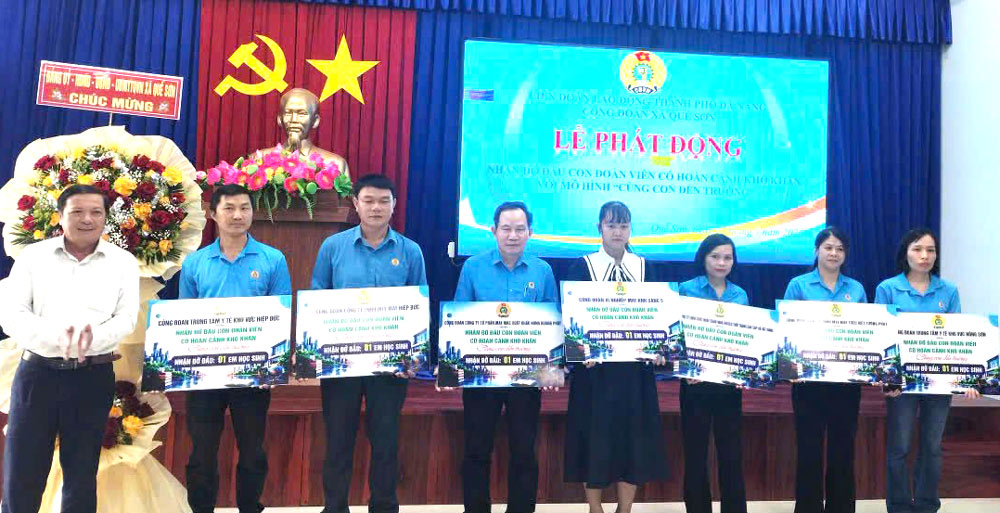 Que Son Commune Trade Union, Da Nang launches the "Together with Children to School" model