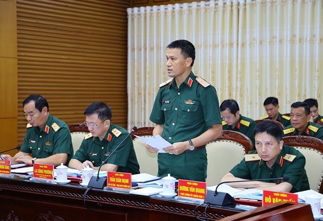 Thiếu tướng quân đội Trần Xuân Mạnh giữ chức Tư lệnh Quân khu 1. Ảnh: Bộ Quốc phòng