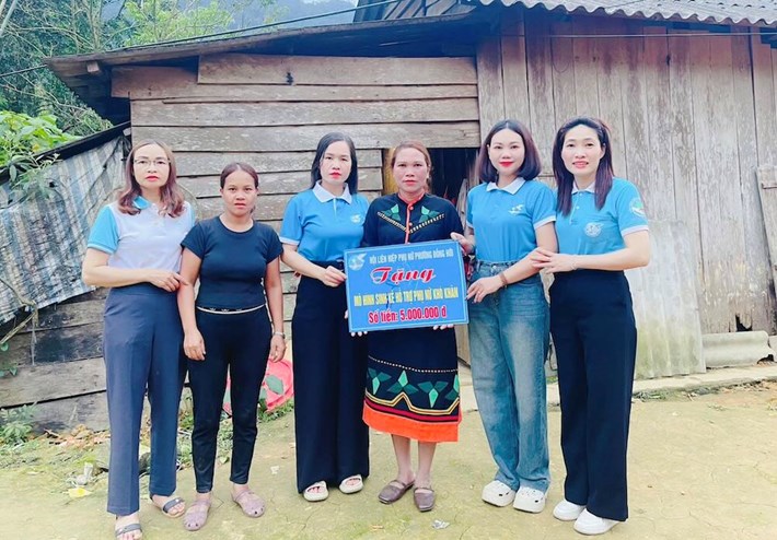 Hội LHPN cơ sở đồng hành cùng phụ nữ biên cương. Ảnh: Hội LHPN Quảng Trị
