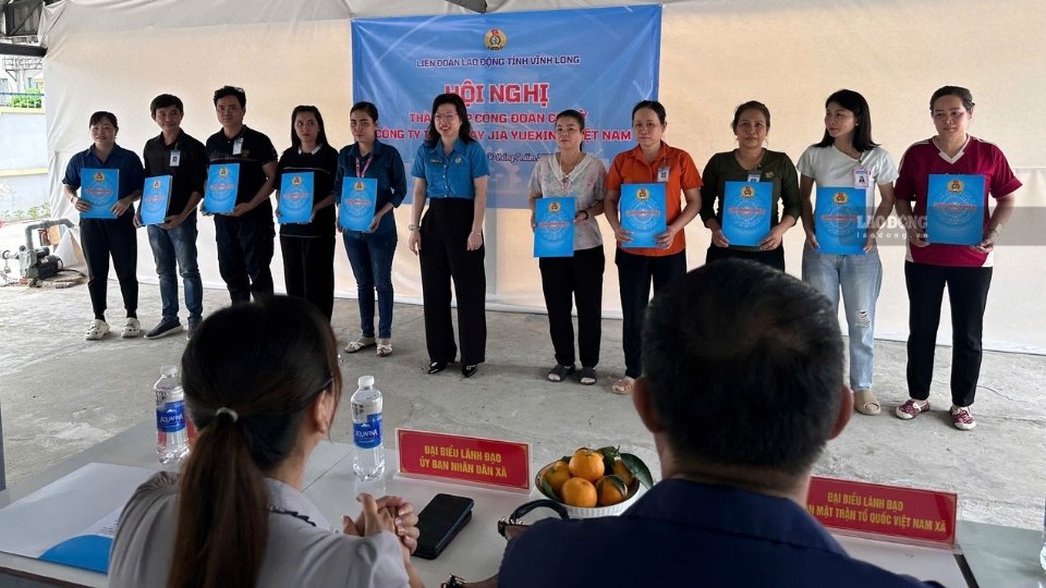 Công đoàn Vĩnh Long phát triển thêm 172 đoàn viên mới