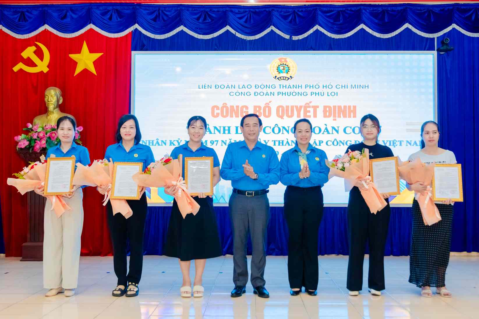 Thành lập 5 công đoàn cơ sở mới ở phường Phú Lợi