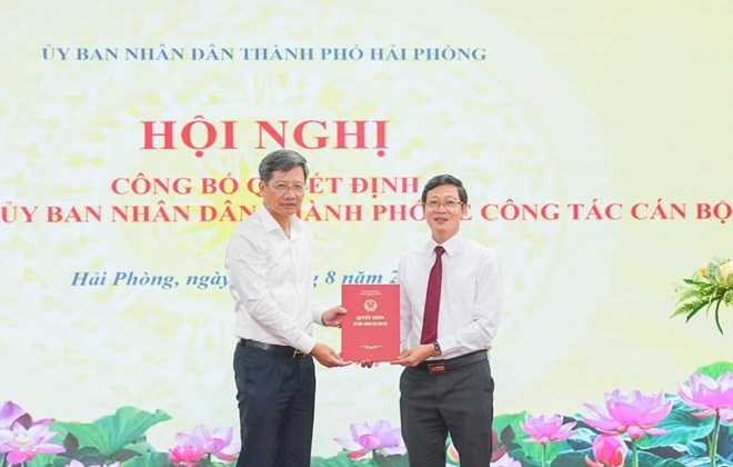 Bí thư phường làm Phó Giám đốc Sở Nông nghiệp và Môi trường Hải Phòng