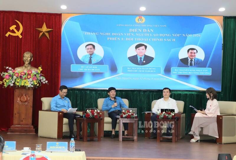 Diễn đàn “Tháng nghe đoàn viên, người lao động nói” năm 2026. Ảnh: Việt Bắc