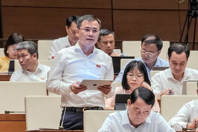 Đại biểu Tào Đức Thắng - Chủ tịch kiêm Tổng Giám đốc Tập đoàn Viettel. Ảnh: Quochoi.vn
