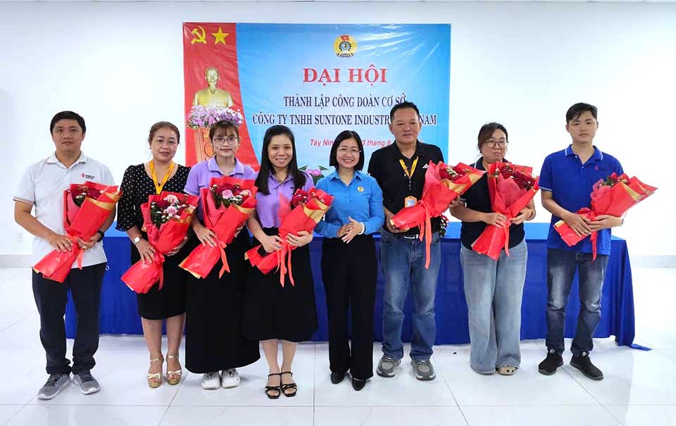 Thành lập công đoàn cơ sở với 377 đoàn viên ở Tây Ninh