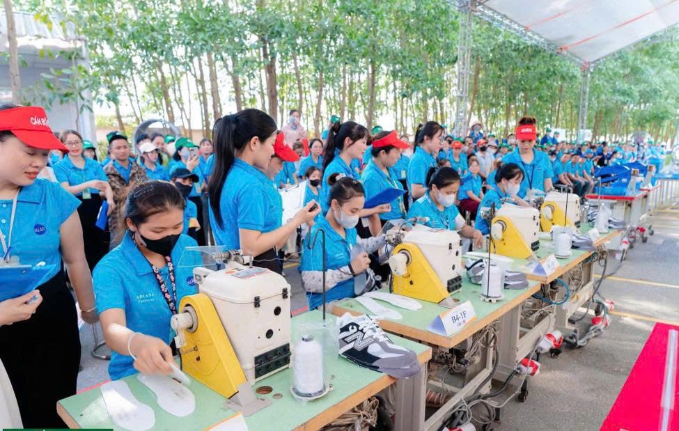 Hội thi tay nghề tạo động lực cho công nhân Công ty Giầy Adiana Việt Nam