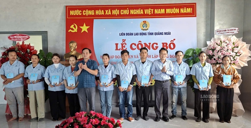 Thêm điểm tựa cho công nhân Quảng Ngãi từ những công đoàn cơ sở