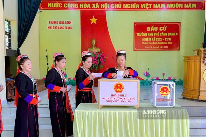 Hơn 91% cử tri Quảng Ninh đã đi bầu trưởng thôn, bản, khu phố trước 11h