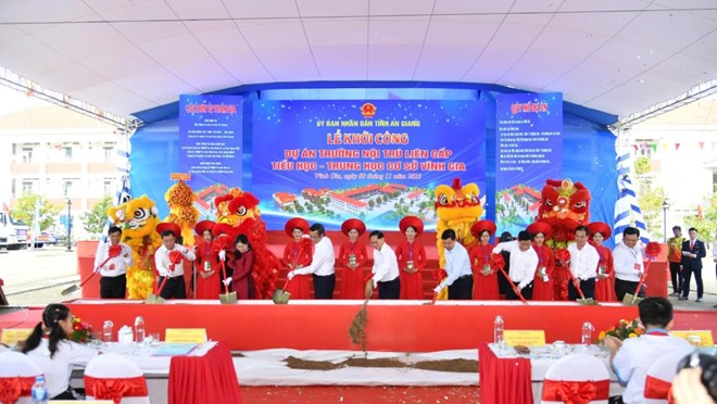 An Giang chuẩn bị khánh thành 3 trường phổ thông nội trú liên cấp ở biên giới
