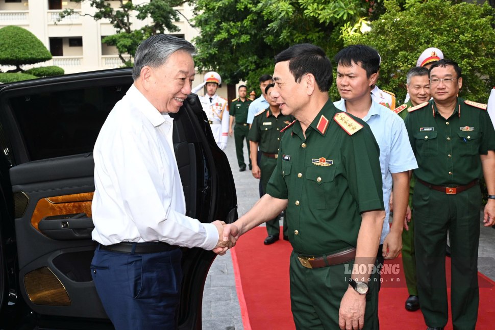 Tổng Bí thư, Chủ tịch nước Tô Lâm tới dự buổi gặp mặt. Ảnh: Hải Nguyễn