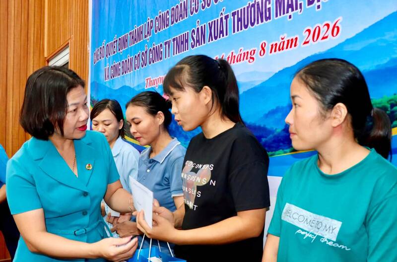 Thành lập thêm 2 công đoàn cơ sở tại Thái Nguyên
