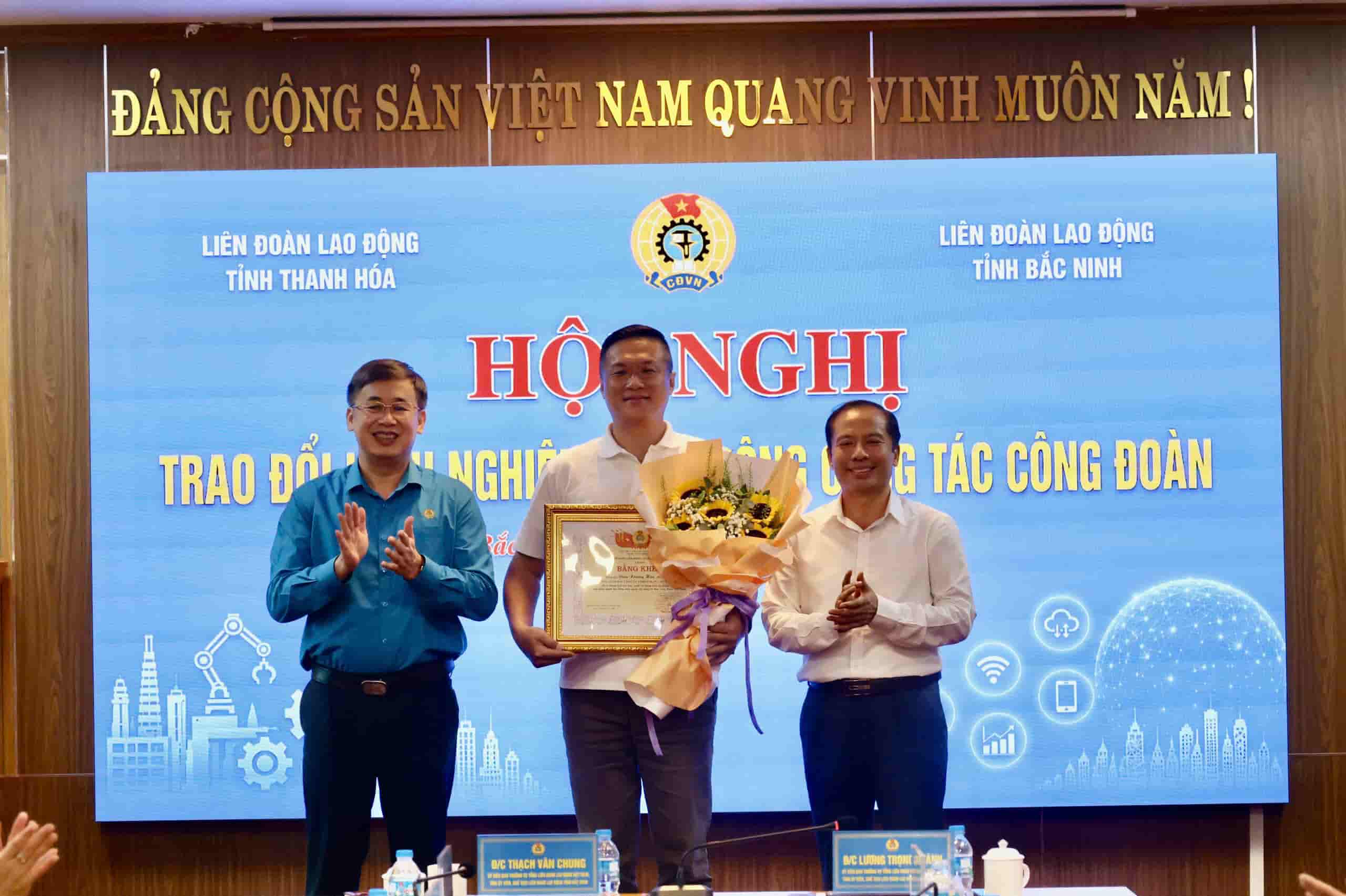 Công đoàn Bắc Ninh - Thanh Hóa chia sẻ kinh nghiệm đổi mới hoạt động