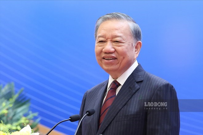 Tổng Bí thư, Chủ tịch nước Tô Lâm phát biểu chỉ đạo Hội nghị Ngoại giao lần thứ 33. Ảnh: Hải Nguyễn