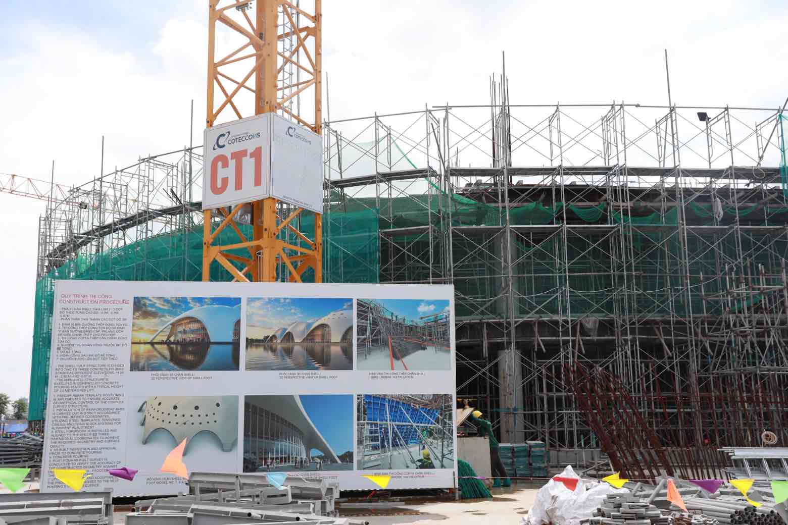 Dự án Nhà hát Ngọc Trai đang được khẩn trương thi công. Ảnh: UBND TP Hà Nội