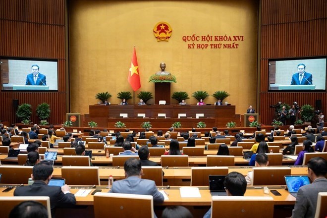 Quốc hội sẽ xem xét công tác nhân sự thuộc thẩm quyền tại Kỳ họp không thường lệ lần thứ Nhất, Quốc hội khóa XVI. Trong ảnh là Kỳ họp thứ Nhất, Quốc hội khóa XVI. Ảnh: Quochoi.vn