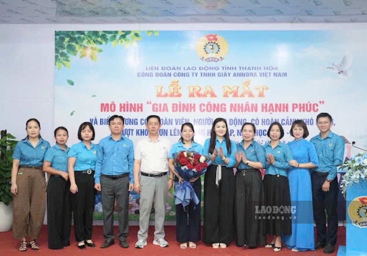 Launching the "Happy Worker Family" model at Annora Vietnam Shoe Company
