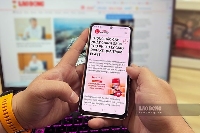 Chủ tài khoản ePass chỉ bị tính phí xử lý giao dịch hàng tháng nếu có phát sinh giao dịch qua trạm BOT. Ảnh: Thế Kỷ