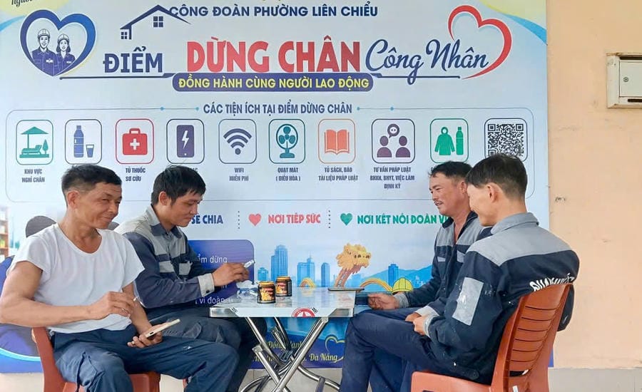 Nhân rộng mô hình điểm dừng chân công nhân tại Đà Nẵng