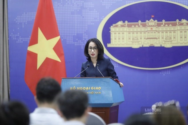 Spokesperson of the Vietnamese Ministry of Foreign Affairs Pham Thu Hang. Photo: Hai Nguyen