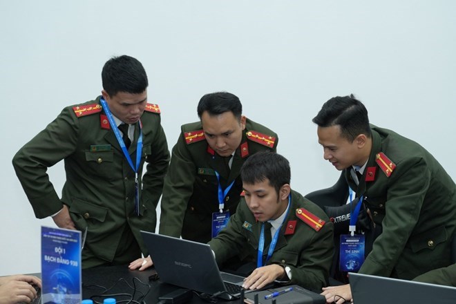 Specialized forces protecting network security are supported with an additional maximum of 300% salary. In the photo, network security forces participate in the National Cyber Security 2025 exercise. Photo: Ministry of Public Security