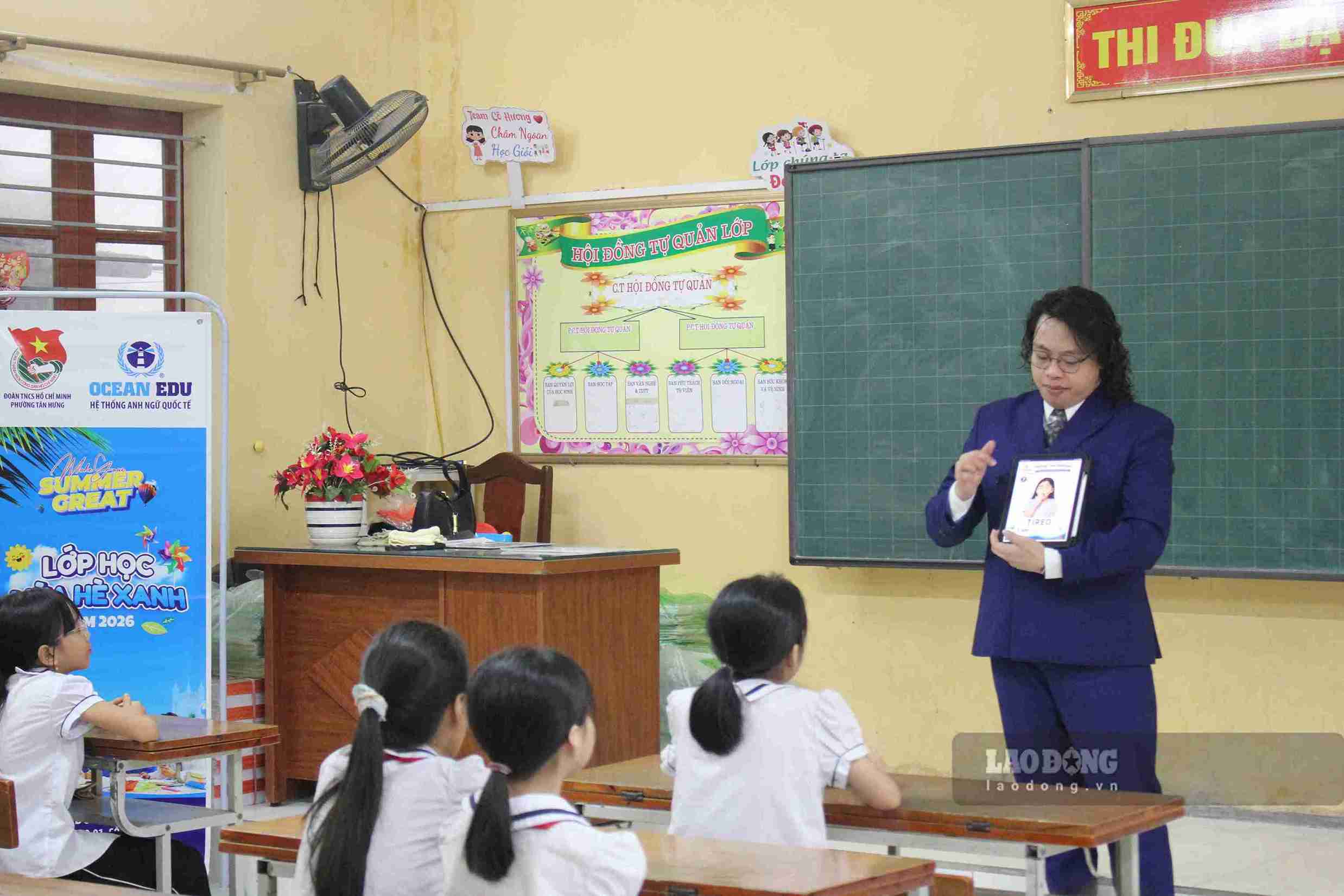 Lớp học tiếng Anh miễn phí giúp thiếu nhi Hải Phòng có thêm trải nghiệm hè