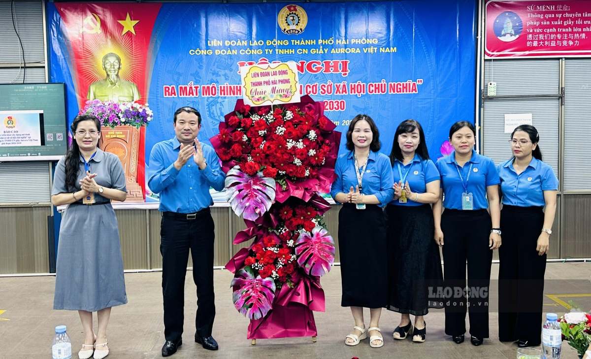 Công đoàn Công ty TNHH giầy Aurora Việt Nam triển khai mô hình mới chăm lo người lao động