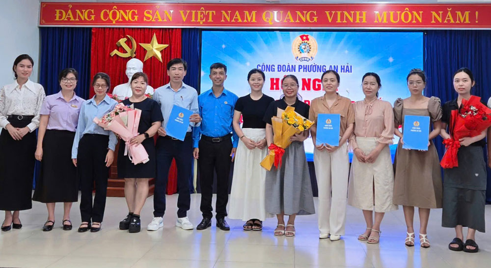 Công đoàn phường An Hải, Đà Nẵng thành lập 5 công đoàn cơ sở mới với 132 đoàn viên