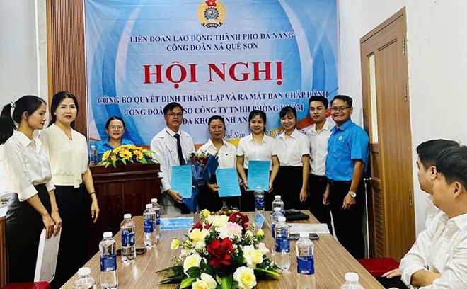 Công đoàn xã Quế Sơn, Đà Nẵng đẩy mạnh thành lập công đoàn cơ sở mới
