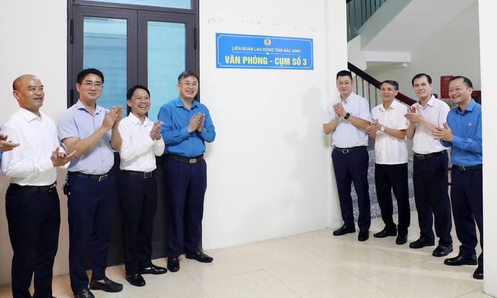 Liên đoàn Lao động tỉnh Bắc Ninh ra mắt Văn phòng số 3, quản lý 85 công đoàn cơ sở