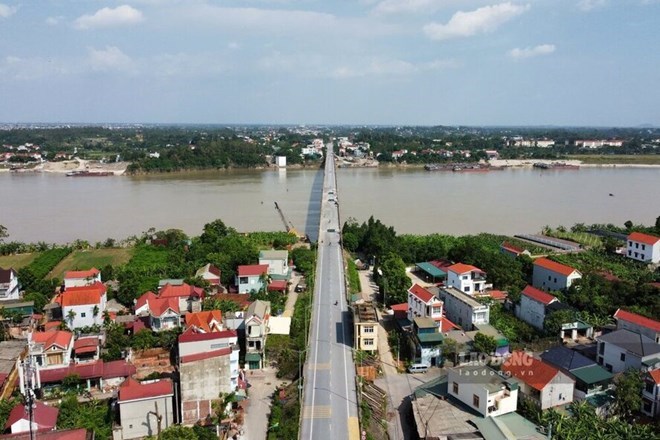 Phu Tho reviews and studies the arrangement of commune-level administrative units, reporting before September 15. In the photo, a corner of Phu Tho province from above. Photo: To Cong