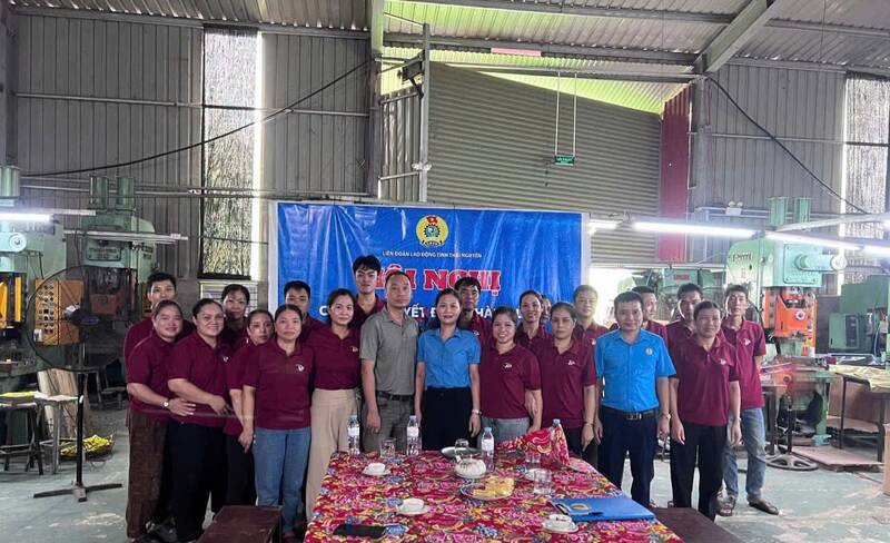 Establishing another grassroots trade union in Thai Nguyen